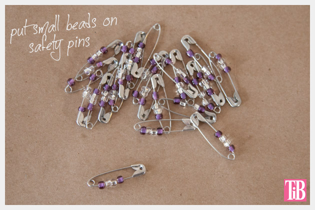 DIY Safety Pin Bracelet with Brooch Safety Pins