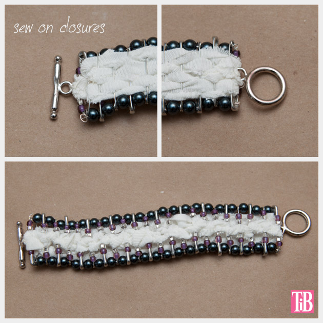 DIY Safety Pin Bracelet with Brooch Closures