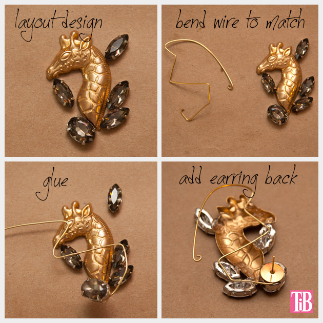 DIY Ear Cuff Giraffe