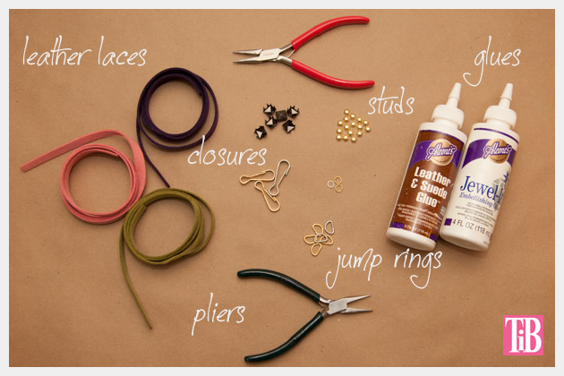 DIY Studded Bracelets Supplies