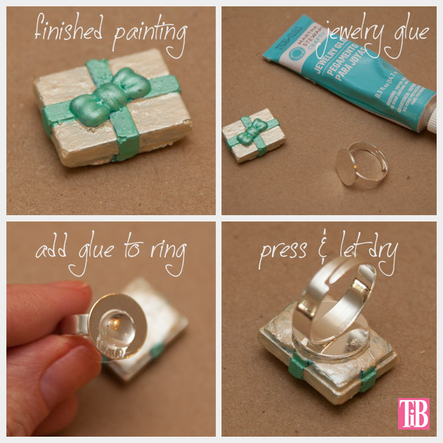 Martha Stewart Jewelry Ring Gluing