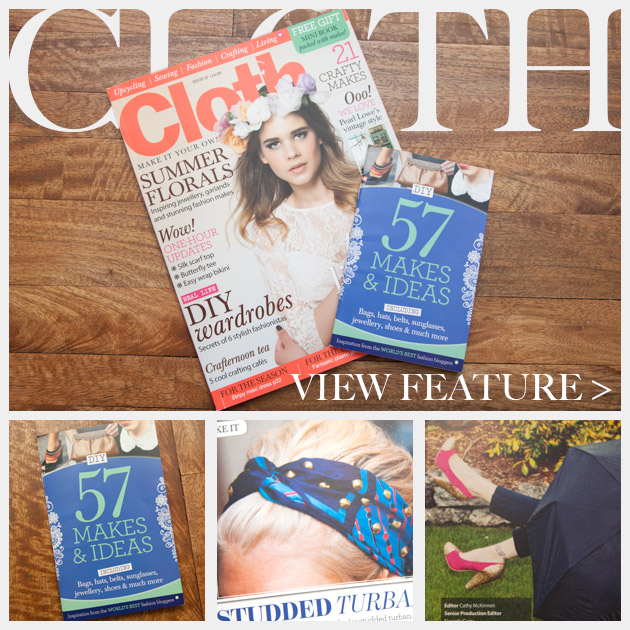 Cloth Magazine Feature www.trinketsinbloom.com