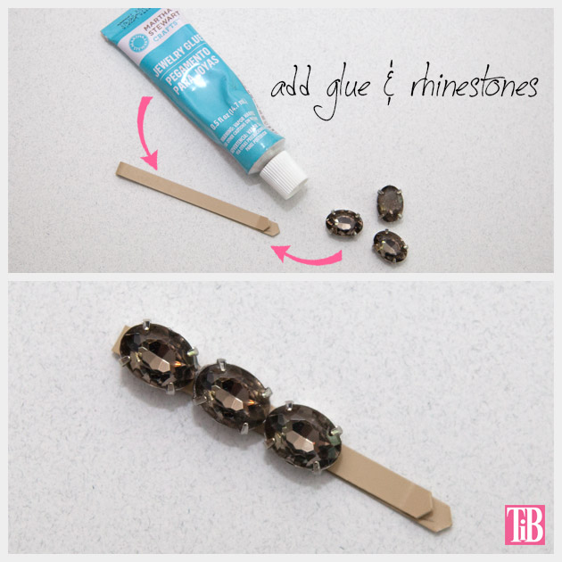 DIY Bobby Pins Rhinestones