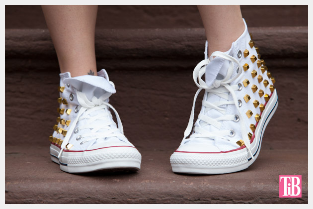 DIY Studded Converse Photo Front View