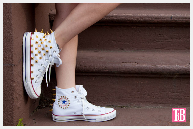 DIY Studded Converse Photo Side View