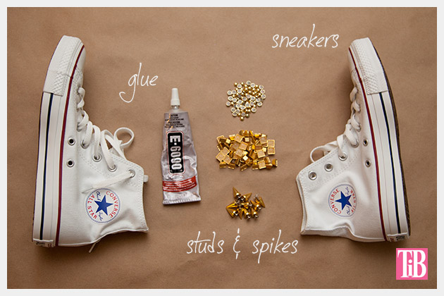 DIY Studded Converse Supplies