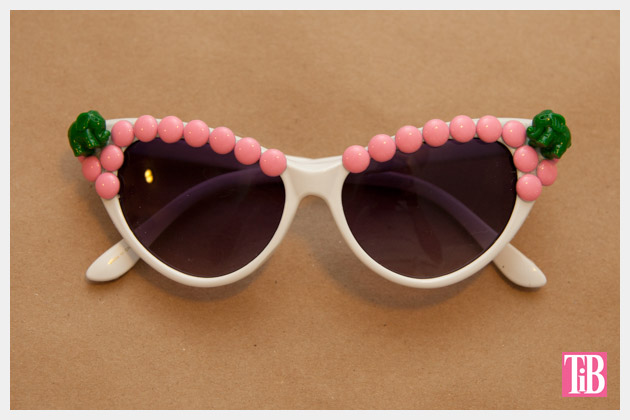 Pink and Green Elephant DIY Sunglasses Finished