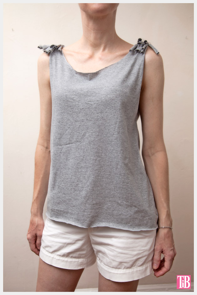 DIY Tank Top with Shoulder Fringe Photo Front