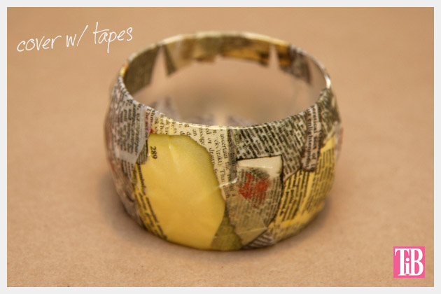 DIY Bangle Bracelet with Tape All Taped