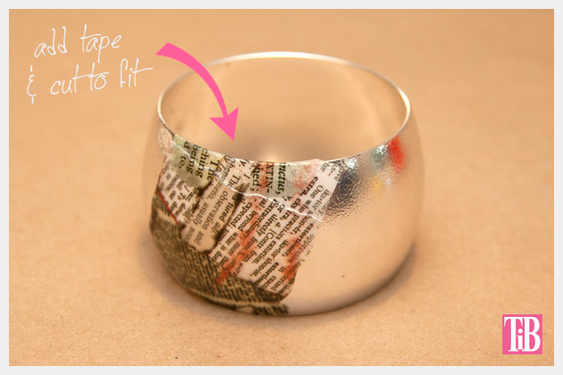 DIY Bangle Bracelet with Tape Taping