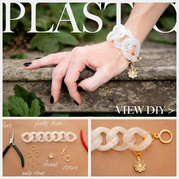 Large Plastic Chain Bracelet DIY