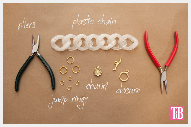 Large Plastic Chain Bracelet DIY Supplies