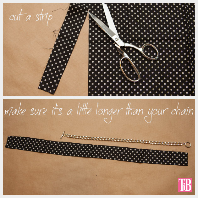 Dear Stella Fabrics DIY Woven Chain Bracelet Cutting a Fabric Strip