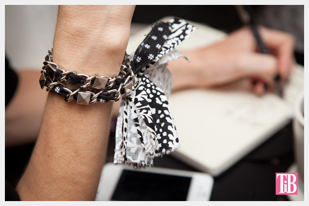 Dear Stella Fabrics DIY Woven Chain Bracelet Close Up