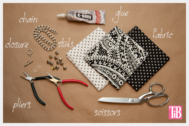 Dear Stella Fabrics DIY Woven Chain Bracelet Supplies