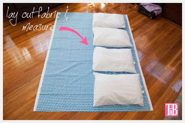 DIY Pillow Lounger Lay Out Pillows