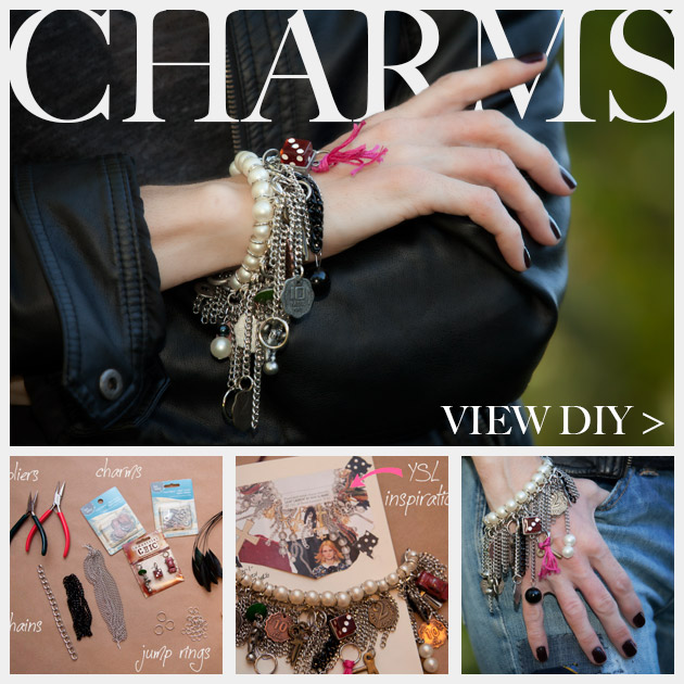 YSL Inspired Charm Bracelet DIY Feature www.trinketsinbloom.com
