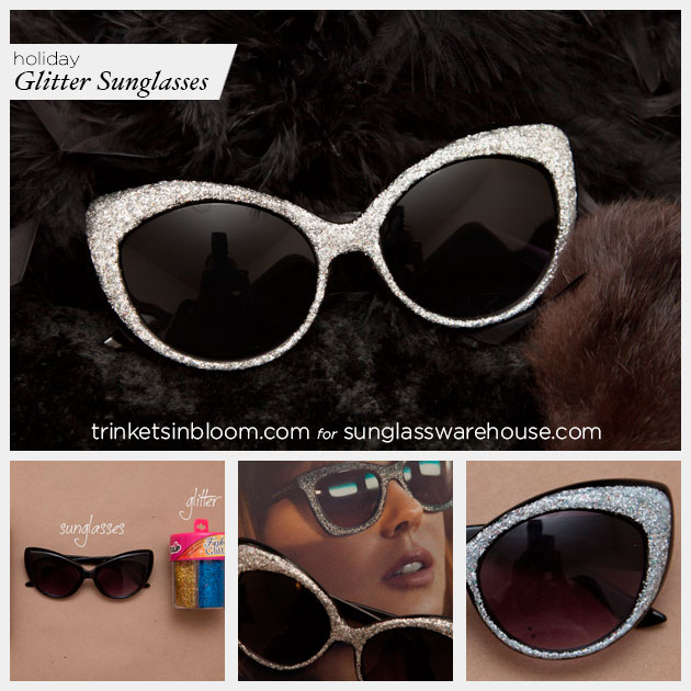 Holiday Sunglasses DIY by Trinkets in Bloom for Sunglass Warehouse
