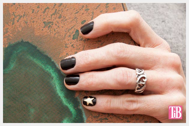 Gold Star Manicure DIY Photo by Trinkets in Bloom