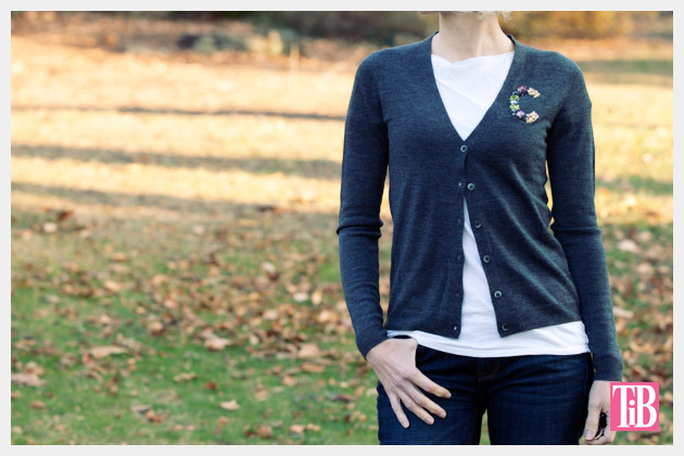 DIY Monogram Sweater Photo by trinketsinbloom.com