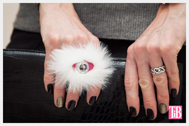 Faux Fur Fimo Clay Ring DIY Photo by Trinkets in Bloom