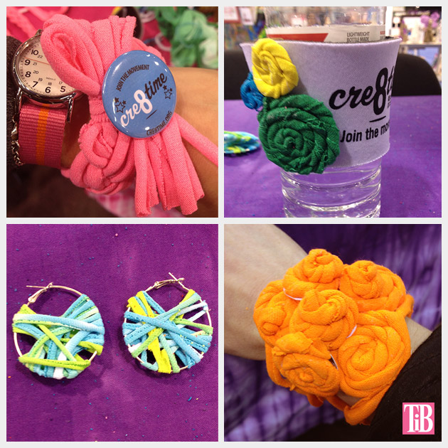 T Shirt Projects I made at the Cre8time Booth