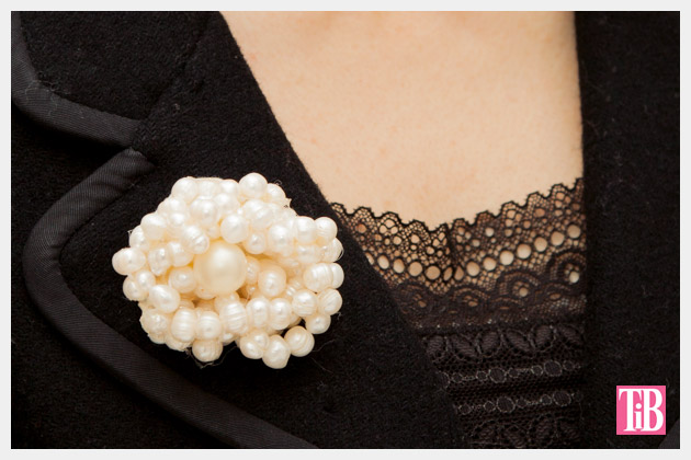 Twisted Pearl Brooch DIY Close Up Photo