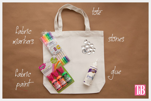 Versatile Neon Tote DIY Supplies