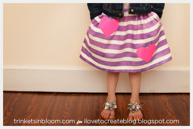 Girls Skirt DIY from a T-Shirt complete with Pockets
