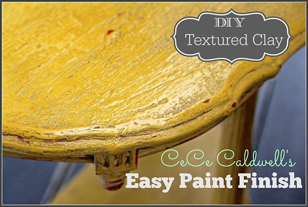 DIY Textured Clay using CeCe Caldwell's Easy Paint Finish