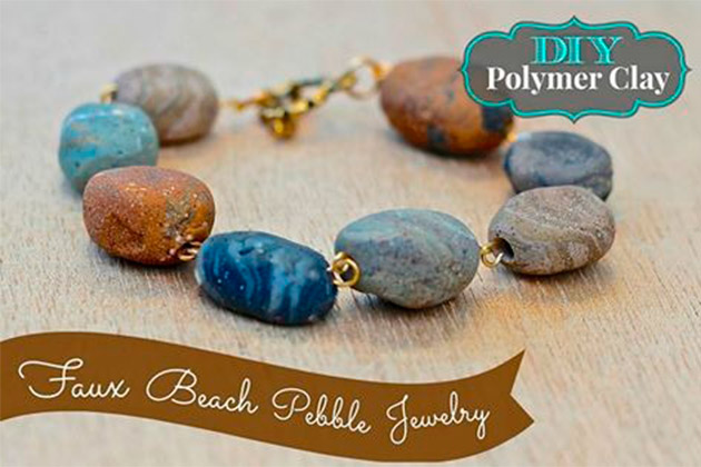 Faux Beach Pebble Jewelry