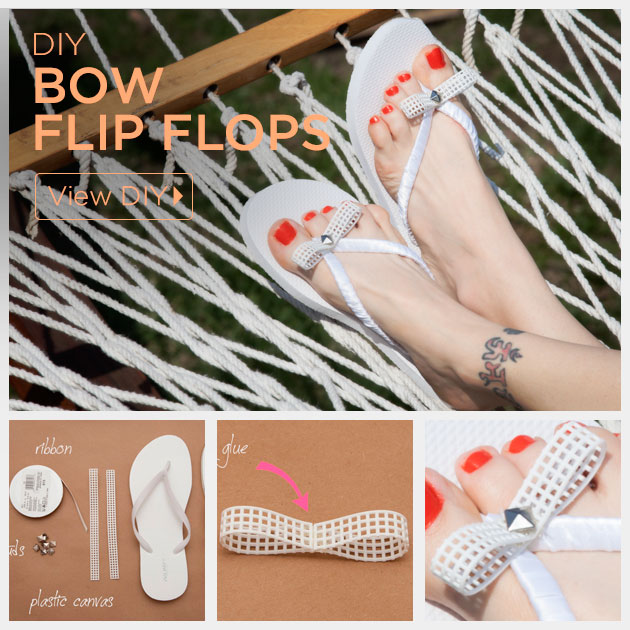 plastic flip flops with bow