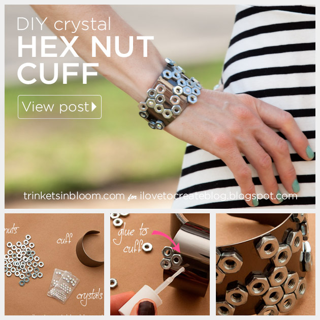 Hex Nut Cuff DIY by Trinkets in Bloom