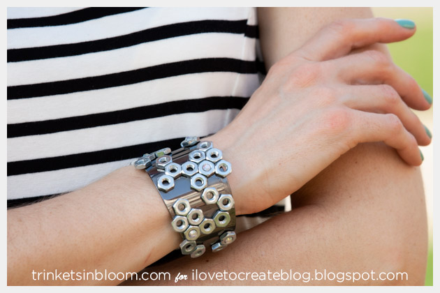 Hex Nut Cuff DIY Photo 2 by Trinkets in Bloom