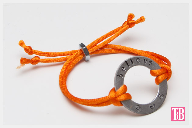 Metal Stamped Believe Bracelet DIY Photo Finished