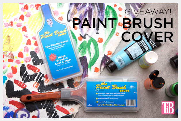 Paint Brush Cover Giveaway on Trinkets in Bloom