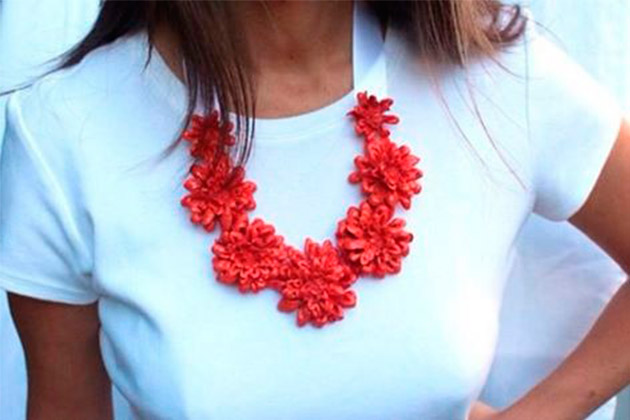 Floral Statement Necklace DIY