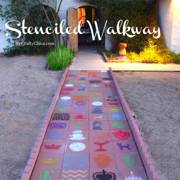 Stenciled Walkway