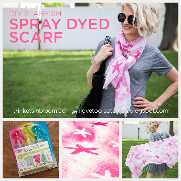 Spray Dyed Scarf by Trinkets in Bloom