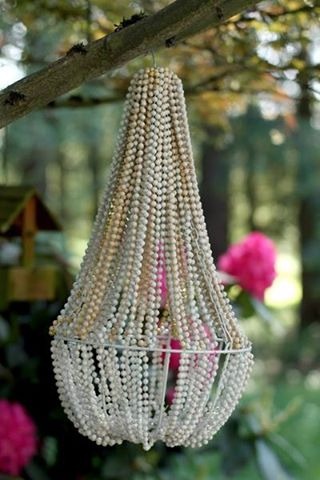 DIY Beaded Chandelier