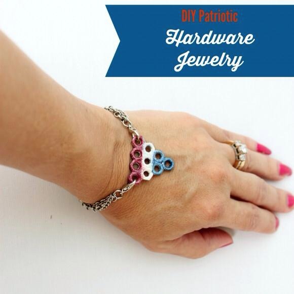 DIY Patriotic Hardware Jewelry