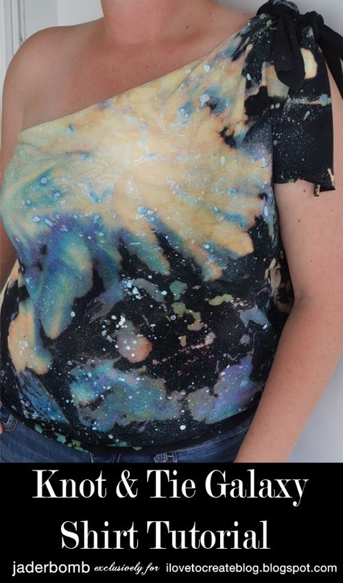 Knot and Tie Galaxy Shirt Tutorial