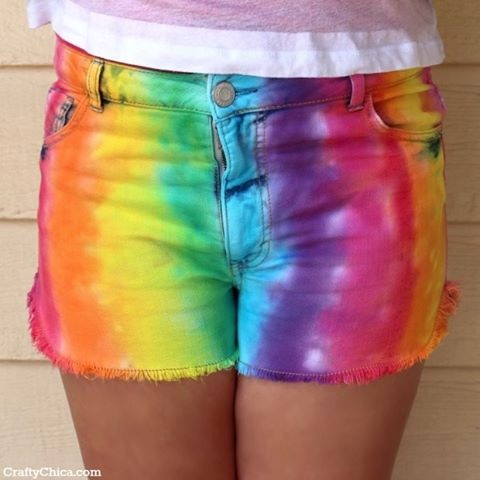 Rainbow Shorts DIY