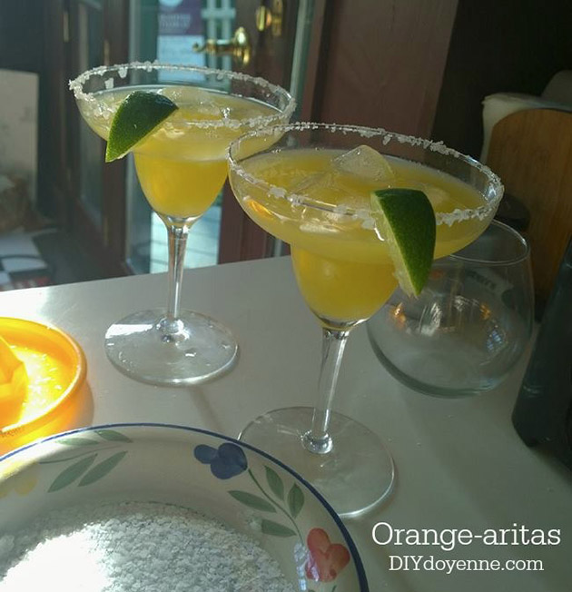 Orange-aritas recipe