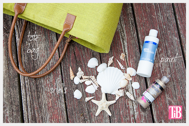 DIY Beach Tote With Shells Supplies