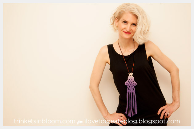 DIY Dip Dye Macrame Necklace Photo 2