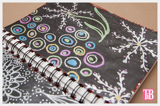 Doodle Flip Flops Bic Mark-it Metallic Markers sketchbook 2