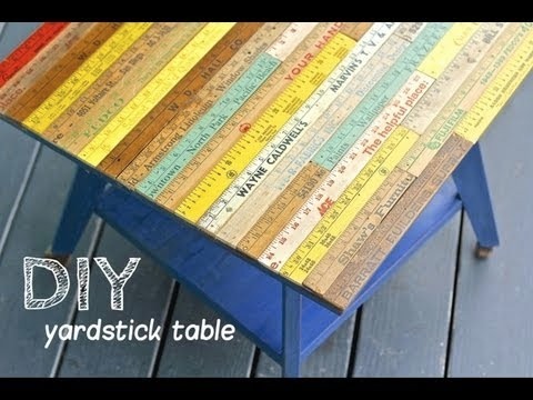 DIY Yardstick Table