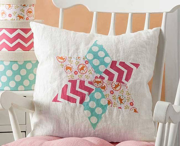Faux Quilted Pillow by Cathie Filian