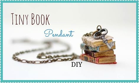 Tiny Book Pendant DIY